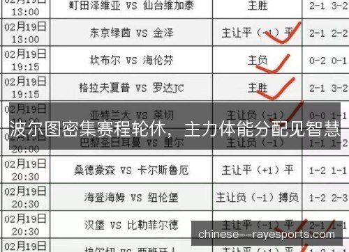 波尔图密集赛程轮休，主力体能分配见智慧